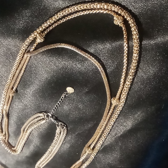 Alfani layered gold tone necklace. 30-32-34 inch long+3 - Picture 5 of 7